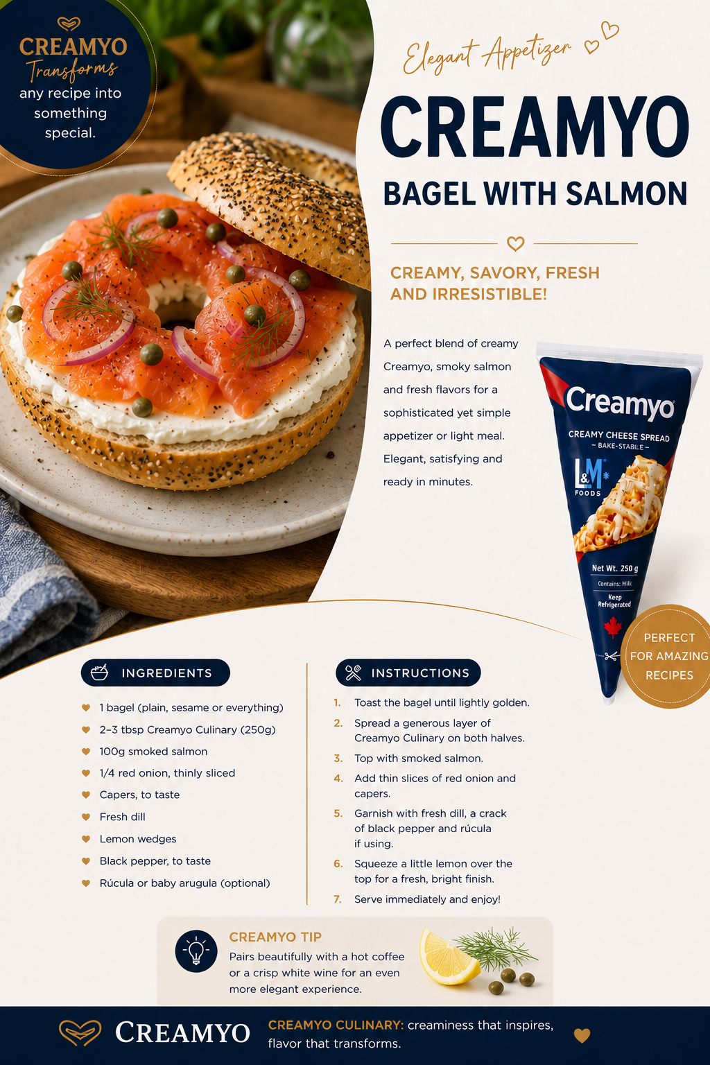 Bagel with Salmon